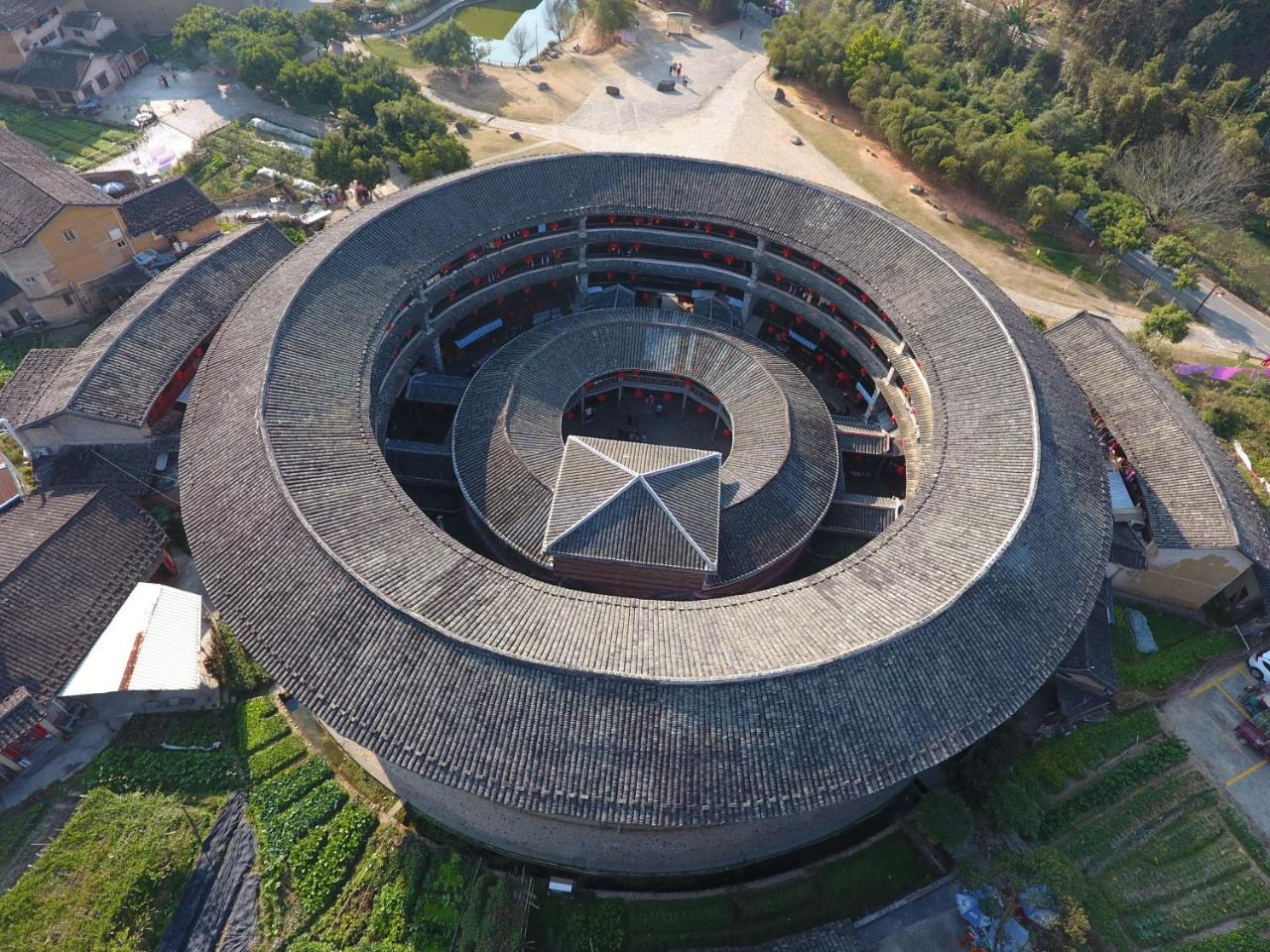Tulou Fuyulou Changdi Inn Yongding Dış mekan fotoğraf